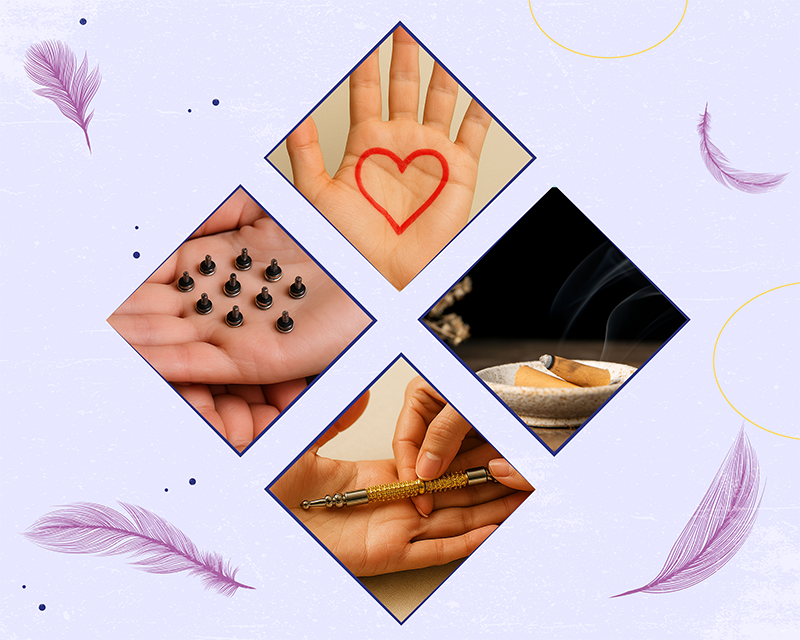 Mosaique de photo : main avec coeur, thérapie moxa, thérapie du point aie, moxa Mosaique de photo : main avec coeur, thérapie moxa, thérapie du point aie, moxa